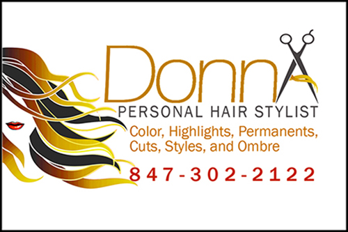 Donna, personal Beautitian Business Card Blonde