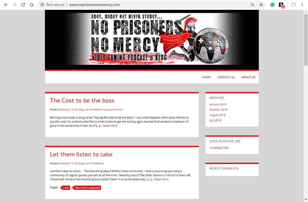no Prisoners No Mercy site